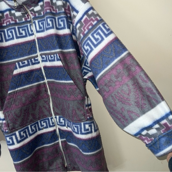 Vintage Northern Climate Women’s Blue Purple Fleece Jacket No tag 2x 3x - Picture 5 of 10